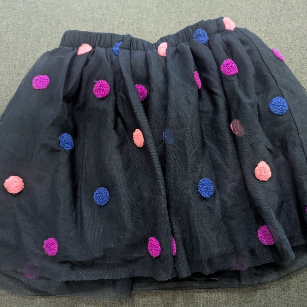 Cat & Jack Fuzzy Polka Dot Skirt